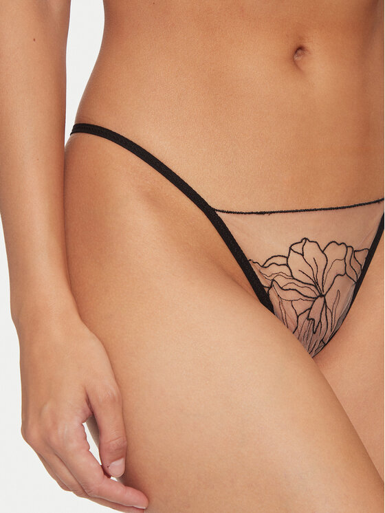 Undress Code Undress Code Στρίνγκ Blossom 659 Μαύρο