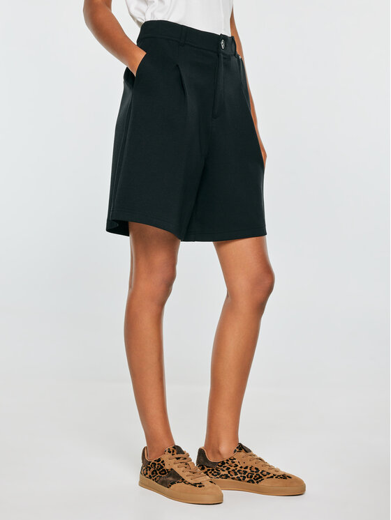 BIG STAR BIG STAR Bermudy ELISANA Czarny Basic Fit