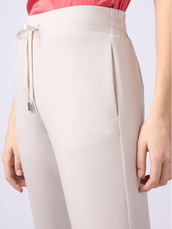Oltre Oltre Pantaloni di tessuto P811J002241N002 Écru Baggy Fit