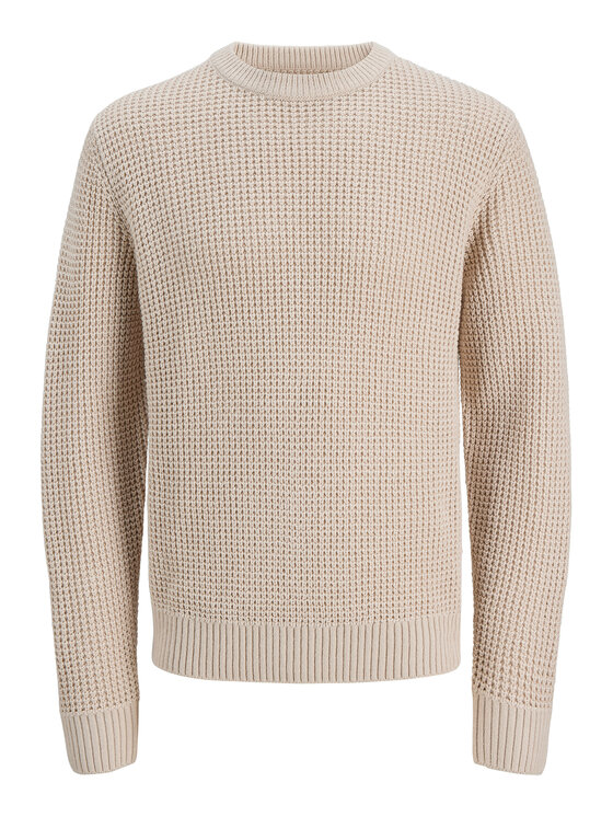 Jack & Jones Jack & Jones Πουλόβερ Global 12287594 Μπεζ Regular Fit