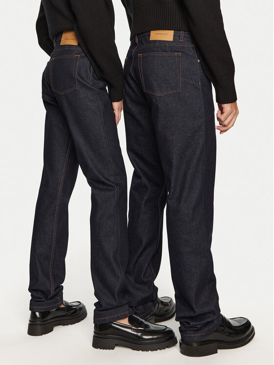 AMI Paris AMI Paris Jeansy HTR001.DE0011 Tmavomodrá Regular Fit
