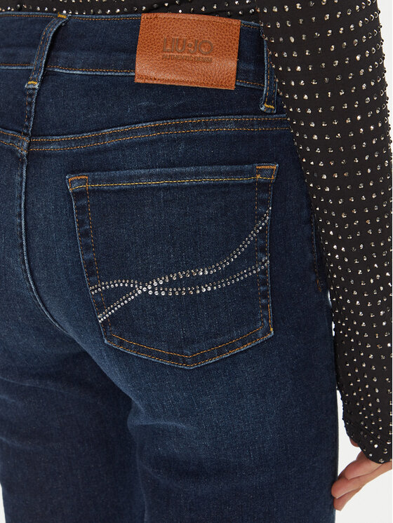 Liu Jo Liu Jo Jeans hlače UF4061 DS615 Mornarsko modra Bottom Up Fit