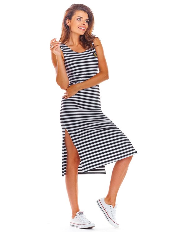 Infinite You Infinite You Sukienka letnia M216 Czarny Basic Fit