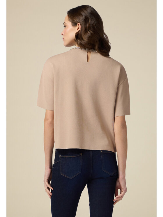 Oltre Oltre Kardigan M266J004999N002 Écru Boxy Fit