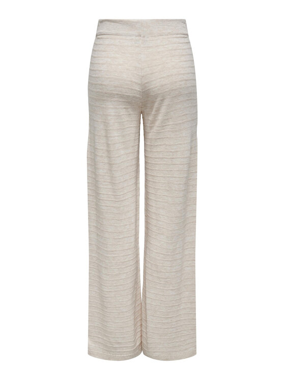 ONLY ONLY Megztos kelnės 15294501 Smėlio Wide Leg