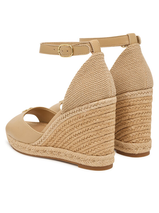 Tommy Hilfiger Tommy Hilfiger Espadrilles Plate High Wedge Espad FW0FW09517 Hellbeige