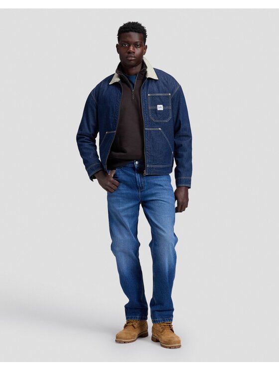 Lee Lee Kurtka przejściowa 91W LINED WW JACKET Niebieski Regular Fit