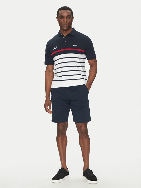 Hechter Paris Hechter Paris Polo 74005 151927 Granatowy Regular Fit