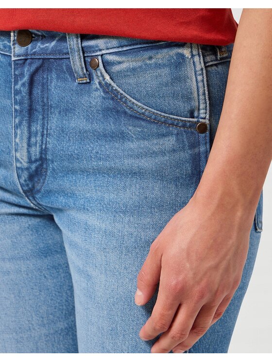Wrangler Wrangler Jeansy Piper 653 Niebieski Slim Fit