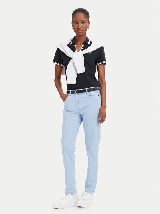 Beverly Hills Polo Club Beverly Hills Polo Club Chino hlače P-SS26W-T586585 Mornarsko modra Slim Fit