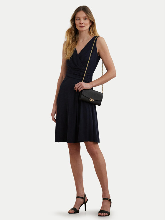 LAUREN RALPH LAUREN Lauren Ralph Lauren Koktejlové šaty 250865006002 Tmavomodrá Regular Fit