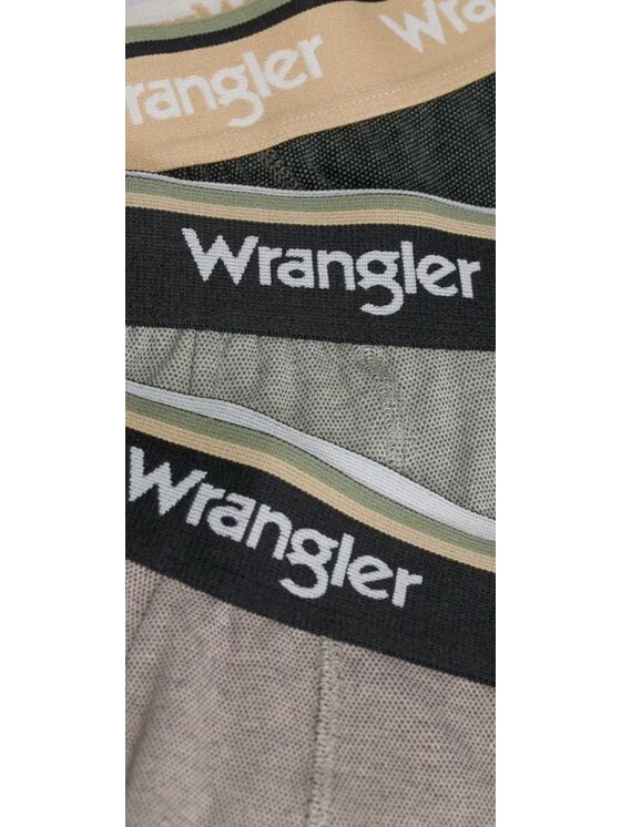 Wrangler Wrangler Bokserki Joffrey 3 Pack Cotton Elastane Trunks Kolorowy