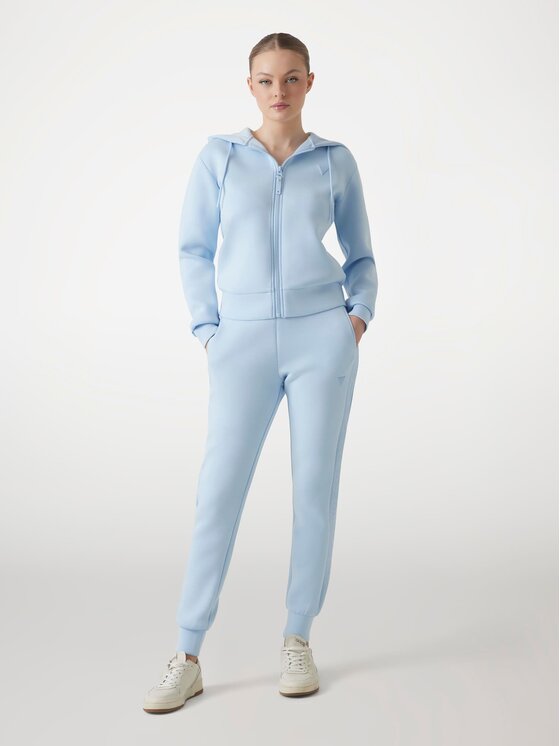 Guess Guess Kalhoty z materiálu 139507 Modrá Slim Fit