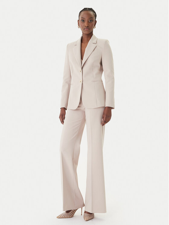 Rinascimento Rinascimento Palazzo kelnės CFC0127878003 Smėlio Wide Leg