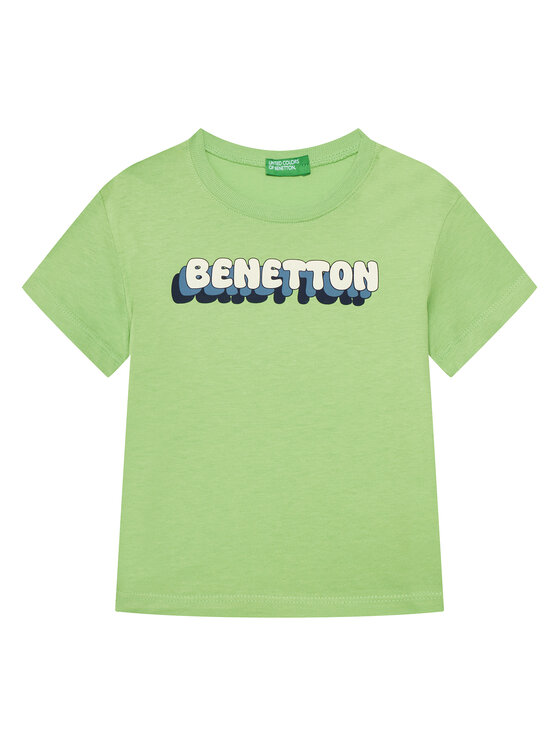 United Colors Of Benetton T-Shirt 3I1XG10HT Zielony Regular Fit