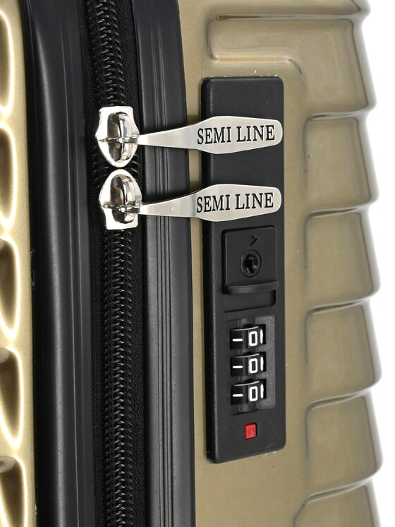 Semi Line Semi Line Μεσαία Βαλίτσα T5763-2 Χρυσό