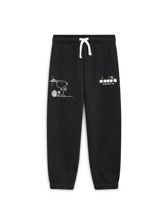 Diadora Diadora Spodnie dresowe DIADORA JU. PANTS PEANUTS Czarny Regular Fit