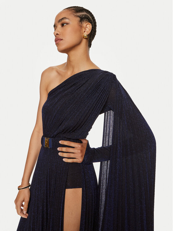 Elisabetta Franchi Elisabetta Franchi Abendkleid AB-686-46E2 Dunkelblau Regular Fit