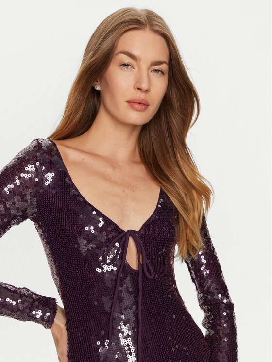 BARDOT BARDOT Coctailkleid 58859DB Violett Regular Fit