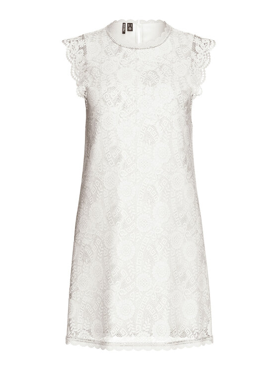 Pieces Pieces Sukienka codzienna Olline 17146419 Biały Regular Fit
