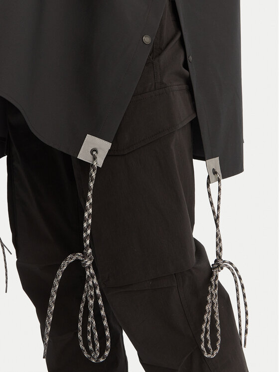 Napapijri Napapijri Nepremokavá bunda A-Raincape L NP0A4H4D9411 Čierna Oversize
