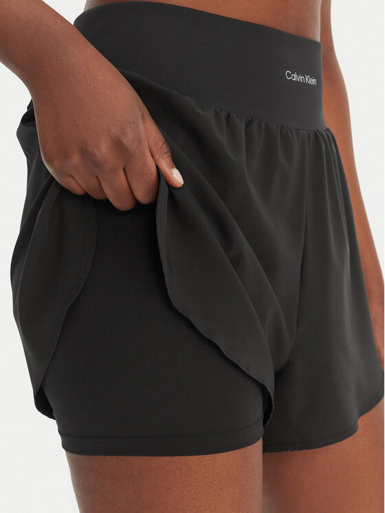 Calvin Klein Performance Calvin Klein Performance Sporta šorti LVGWS6S802 Melns Regular Fit