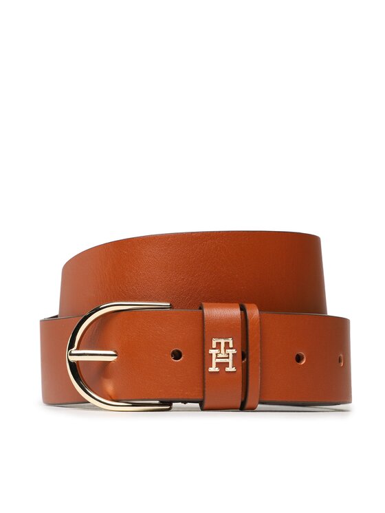 Tommy Hilfiger Ženski pas Th Timeless 3.5 AW0AW14941 Rjava