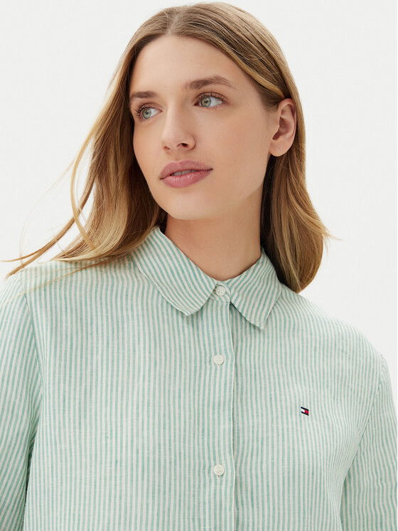 Tommy Hilfiger Tommy Hilfiger Košulja WW0WW44679 Zelena Regular Fit