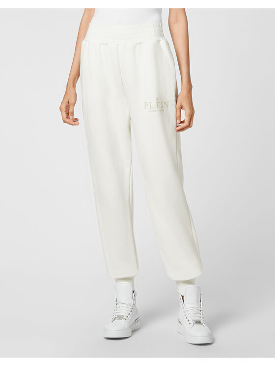 PHILIPP PLEIN PHILIPP PLEIN Joggers kalhoty 2735 Béžová Regular Fit