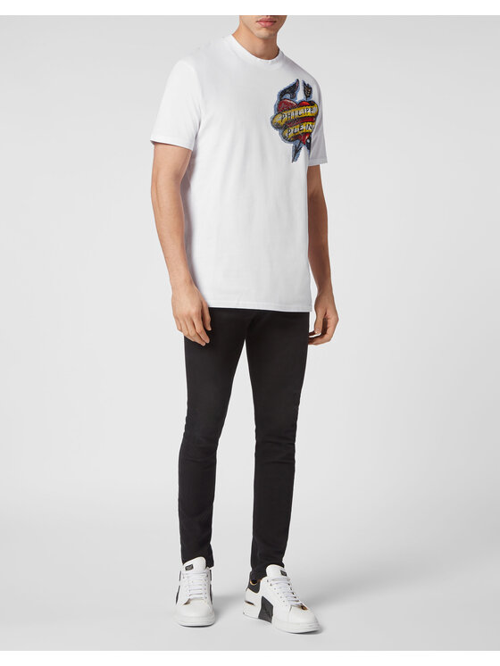 PHILIPP PLEIN PHILIPP PLEIN Tričko 3679 Biela Regular Fit