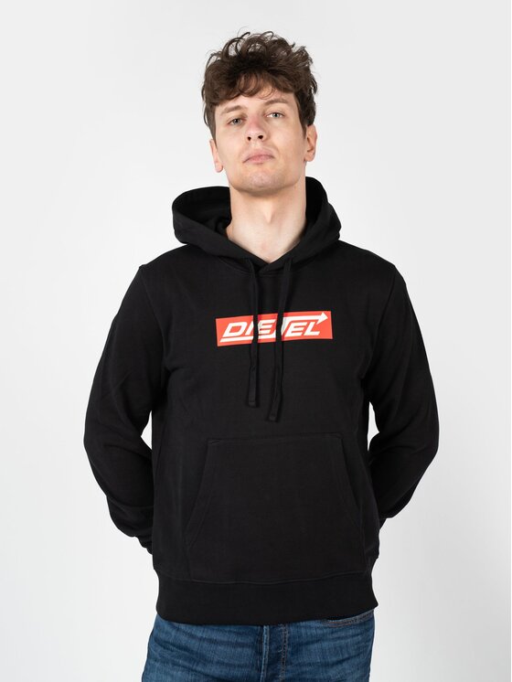 Diesel Diesel Μπλούζα A06856-0JFAV-9XX Μαύρο Regular Fit
