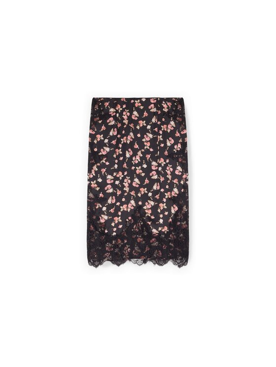 Motivi Motivi Spódnica midi 1005Q001304N0Z3 Czarny Slim Fit