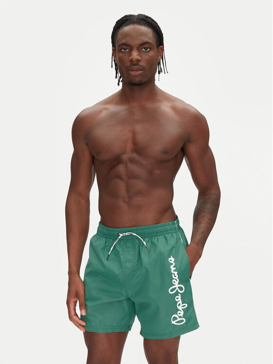 Pepe Jeans Pepe Jeans Плувни шорти Logo PMB10419 Зелен Regular Fit