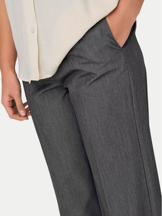 ONLY ONLY Spodnie materiałowe Kayle 15324532 Szary Straight Fit