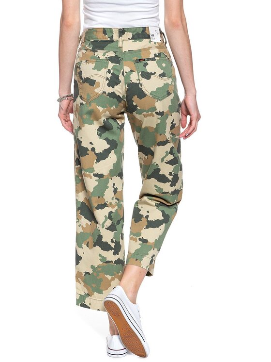 Lee Lee Jeansy WIDE LEG Kolorowy Loose Fit