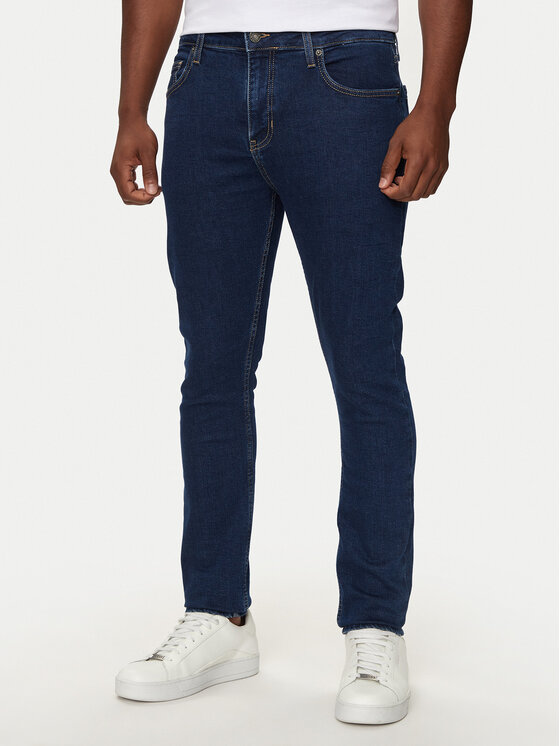 Guess Jeans Džinsi M4YA0F D5DM3 Tumši zils Skinny Fit