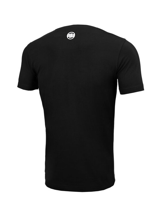 PITBULL PITBULL T-Shirt Koszulka Slim Fit Classic Boxing XS Czarny Regular Fit