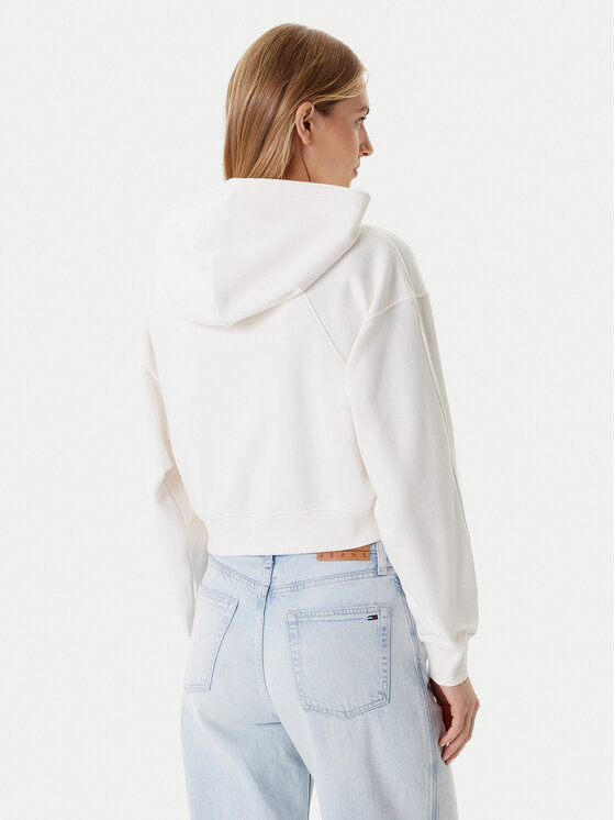 Tommy Jeans Tommy Jeans Majica dugih rukava Linear DW0DW21163 Écru Boxy Fit