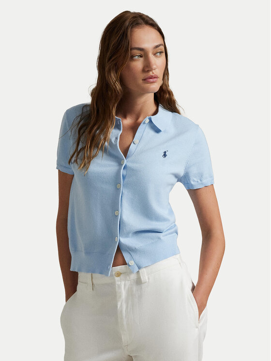 Polo Ralph Lauren Kardigán 211965764001 Modrá Slim Fit