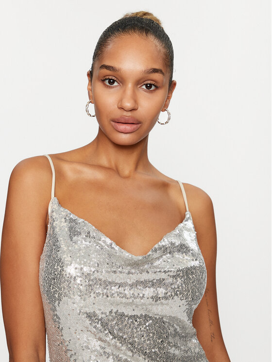 Vero Moda Vero Moda Φόρεμα κοκτέιλ 10295675 Ασημί Regular Fit