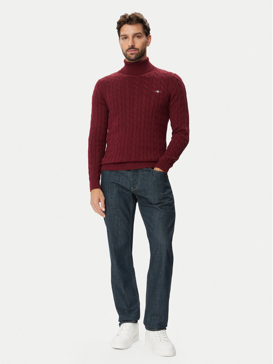 Gant Gant Golf 8050607 Bordowy Regular Fit