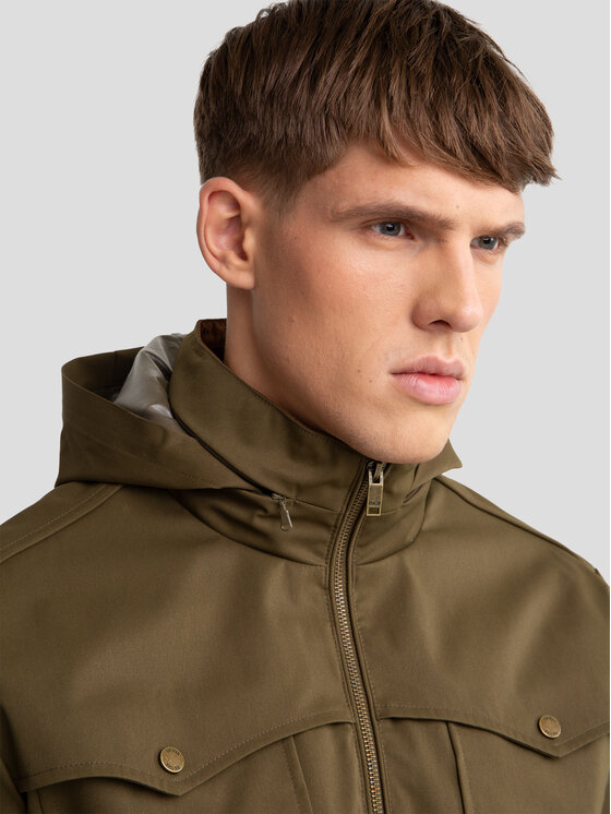BIG STAR BIG STAR Kurtka przejściowa FABB Zielony Basic Fit