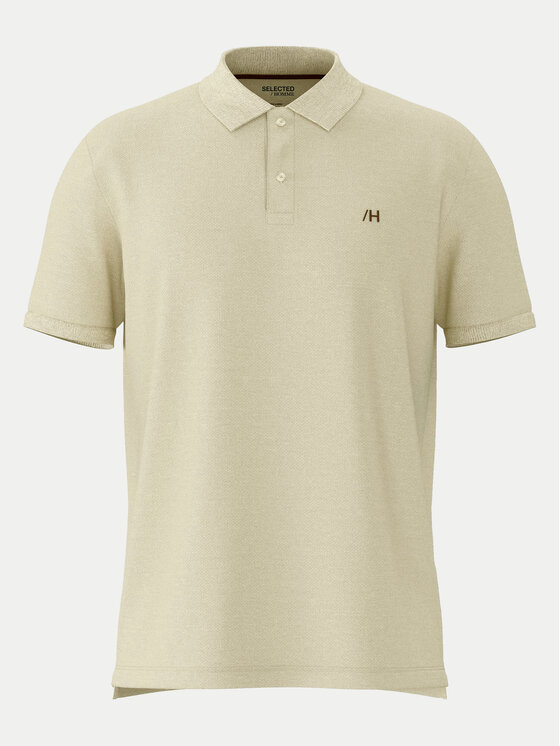 Selected Homme Selected Homme Poloshirt 16087839 Beige Regular Fit