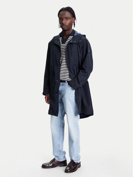 Tommy Hilfiger Tommy Hilfiger Parka MW0MW39645 Sötétkék Regular Fit