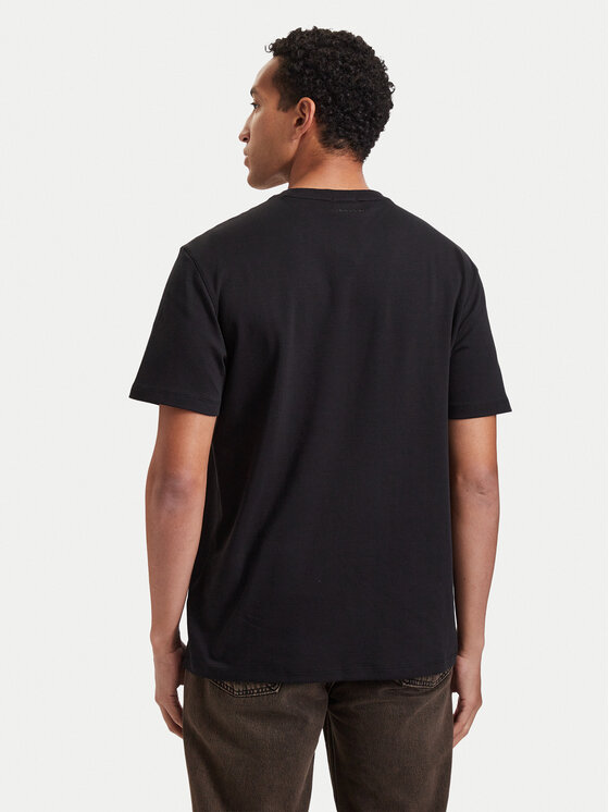 Calvin Klein Calvin Klein Тишърт Interlock LV04LH804G Черен Regular Fit