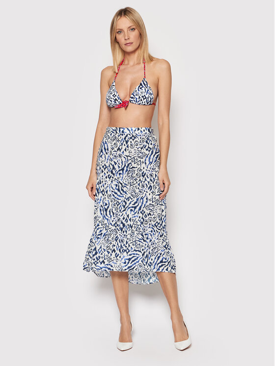 Banana Moon Banana Moon Midi sukně Giana Aqualiday KBN74 Tmavomodrá Regular Fit