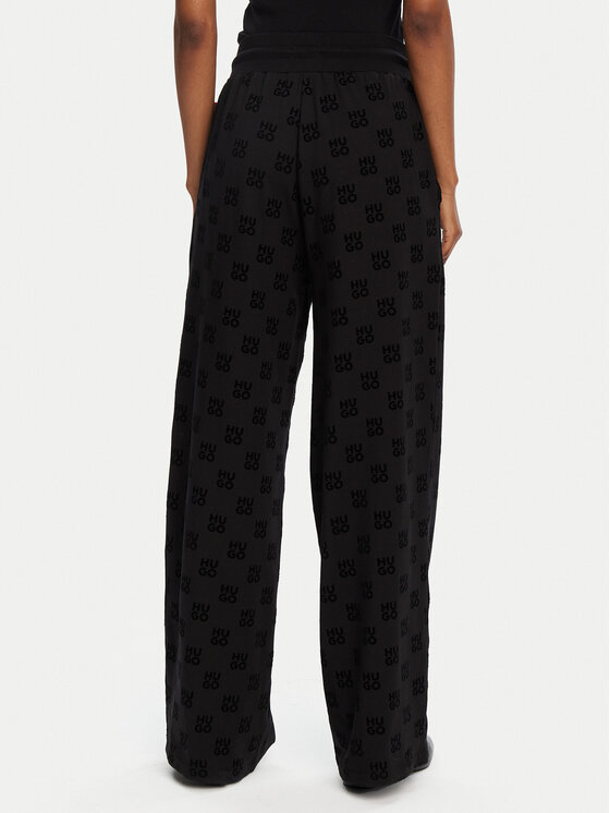 HUGO HUGO Jogginghose Flokki 50531676 Schwarz Relaxed Fit
