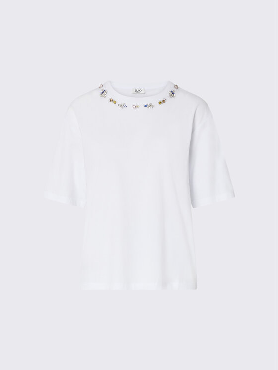 Liu Jo Liu Jo T-shirt WF6398JS904L9348 Bianco Regular Fit