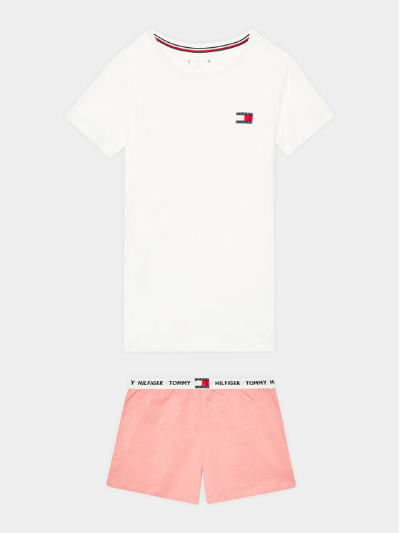 Tommy Hilfiger Tommy Hilfiger Pižama UG0UG00655 Balta Regular Fit