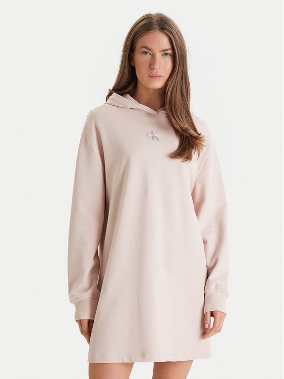 Calvin Klein Jeans Calvin Klein Jeans Плетена рокля Monologo LV047D229G Бежов Regular Fit